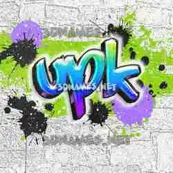 upk in Graffiti Grunge style - 3D name wallpaper