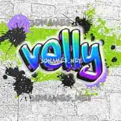 velly in Graffiti Grunge style - 3D name wallpaper