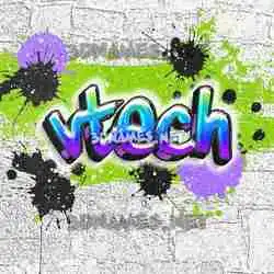 vtech in Graffiti Grunge style - 3D name wallpaper