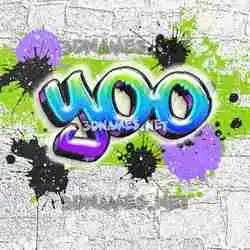 yoo in Graffiti Grunge style - 3D name wallpaper