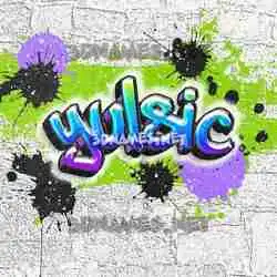 yulsic in Graffiti Grunge style - 3D name wallpaper