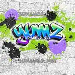 yumz in Graffiti Grunge style - 3D name wallpaper