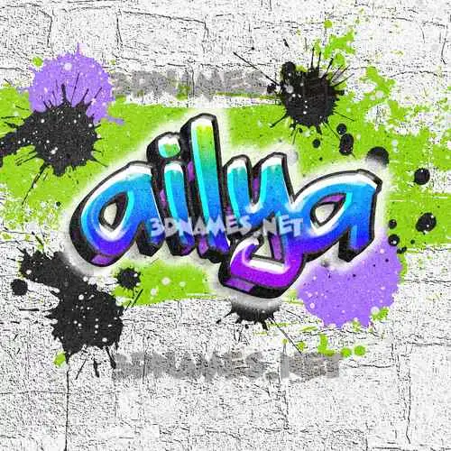 ailya in Graffiti Grunge style - 3D name wallpaper ailya in Graffiti Grunge style - 3D name wallpaper