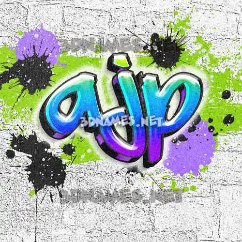 ajp in Graffiti Grunge style - 3D name wallpaper ajp in Graffiti Grunge style - 3D name wallpaper