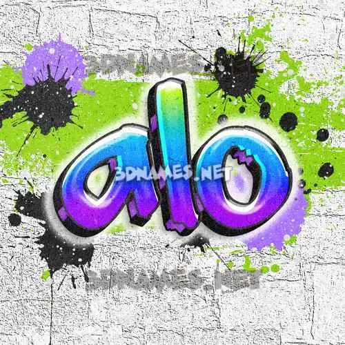 alo in Graffiti Grunge style - 3D name wallpaper alo in Graffiti Grunge style - 3D name wallpaper