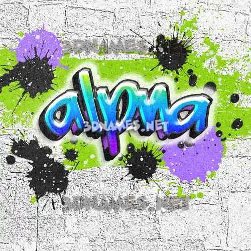 alpna in Graffiti Grunge style - 3D name wallpaper alpna in Graffiti Grunge style - 3D name wallpaper