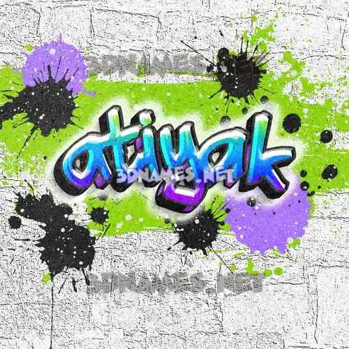 atiyak in Graffiti Grunge style - 3D name wallpaper atiyak in Graffiti Grunge style - 3D name wallpaper