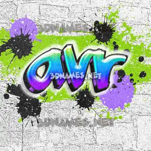 avr in Graffiti Grunge style - 3D name wallpaper avr in Graffiti Grunge style - 3D name wallpaper
