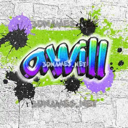 awill in Graffiti Grunge style - 3D name wallpaper awill in Graffiti Grunge style - 3D name wallpaper