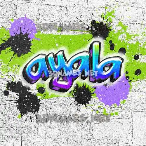 ayala in Graffiti Grunge style - 3D name wallpaper ayala in Graffiti Grunge style - 3D name wallpaper