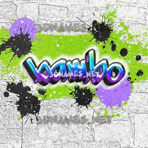 bambo in Graffiti Grunge style - 3D name wallpaper bambo in Graffiti Grunge style - 3D name wallpaper
