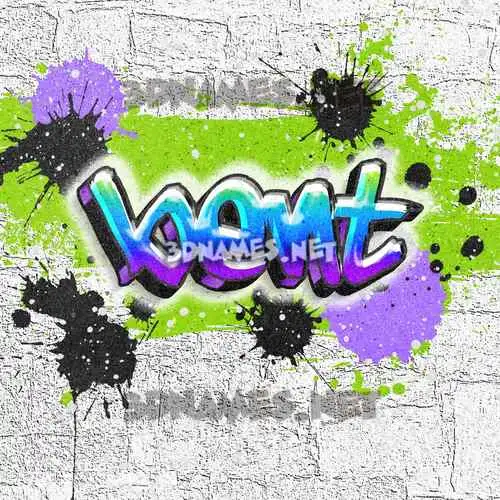 bent in Graffiti Grunge style - 3D name wallpaper
