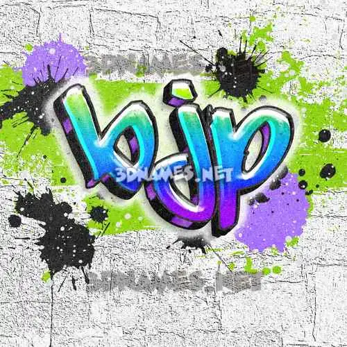 bjp in Graffiti Grunge style - 3D name wallpaper