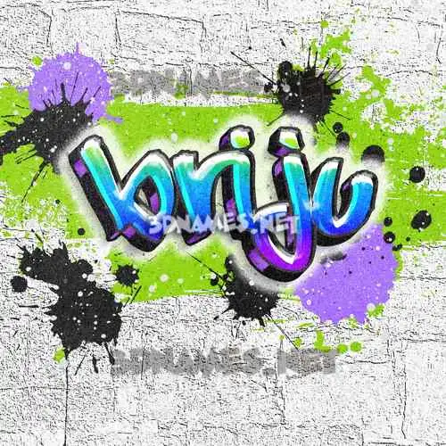 briju in Graffiti Grunge style - 3D name wallpaper briju in Graffiti Grunge style - 3D name wallpaper