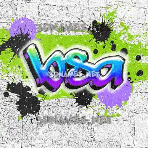 bsa in Graffiti Grunge style - 3D name wallpaper