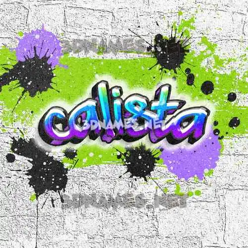 calista in Graffiti Grunge style - 3D name wallpaper
