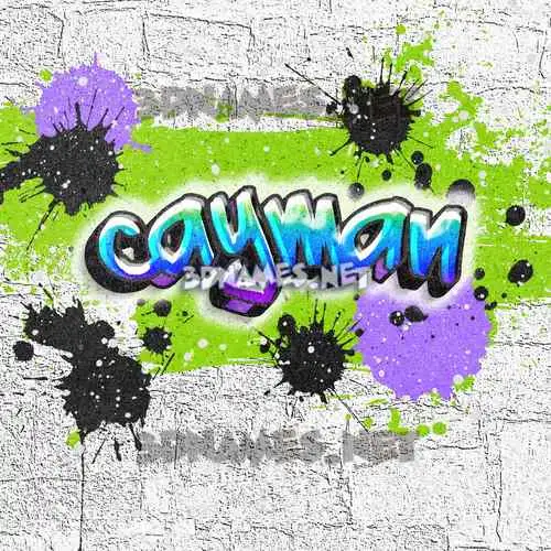 cayman in Graffiti Grunge style - 3D name wallpaper cayman in Graffiti Grunge style - 3D name wallpaper