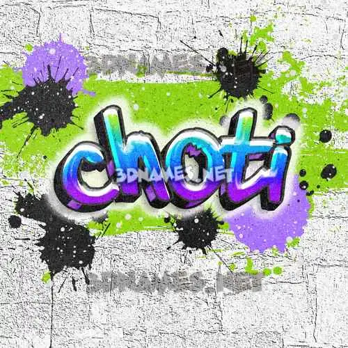 choti in Graffiti Grunge style - 3D name wallpaper choti in Graffiti Grunge style - 3D name wallpaper