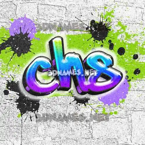 chs in Graffiti Grunge style - 3D name wallpaper chs in Graffiti Grunge style - 3D name wallpaper