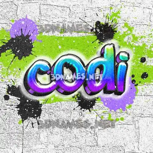 codi in Graffiti Grunge style - 3D name wallpaper codi in Graffiti Grunge style - 3D name wallpaper