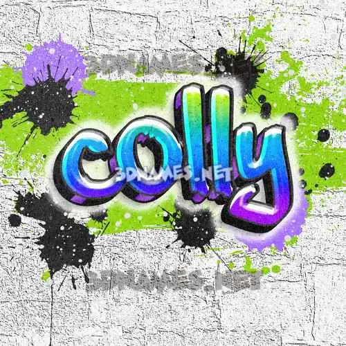 colly in Graffiti Grunge style - 3D name wallpaper colly in Graffiti Grunge style - 3D name wallpaper