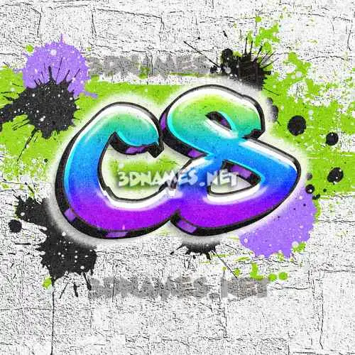 cs in Graffiti Grunge style - 3D name wallpaper