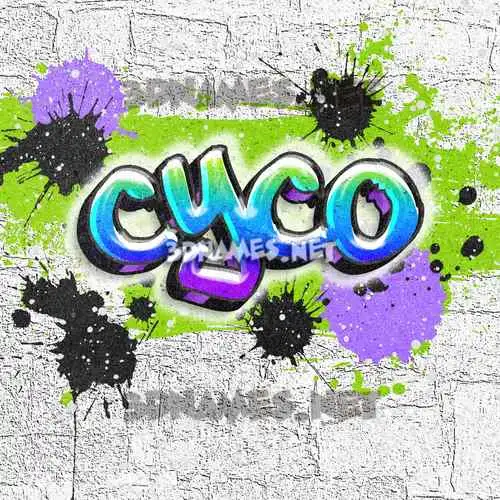 cyco in Graffiti Grunge style - 3D name wallpaper cyco in Graffiti Grunge style - 3D name wallpaper
