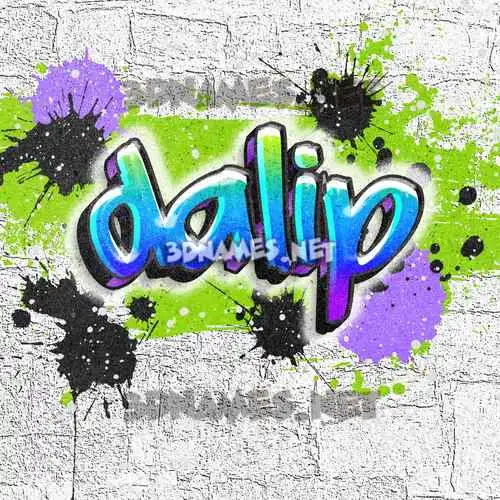 dalip in Graffiti Grunge style - 3D name wallpaper