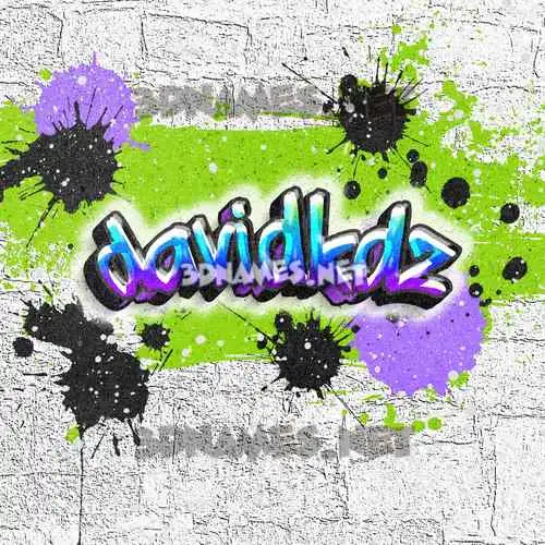 davidkdz in Graffiti Grunge style - 3D name wallpaper davidkdz in Graffiti Grunge style - 3D name wallpaper