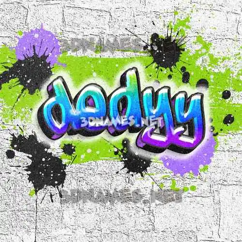 dedyy in Graffiti Grunge style - 3D name wallpaper dedyy in Graffiti Grunge style - 3D name wallpaper