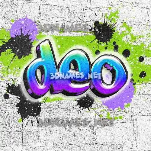 deo in Graffiti Grunge style - 3D name wallpaper deo in Graffiti Grunge style - 3D name wallpaper