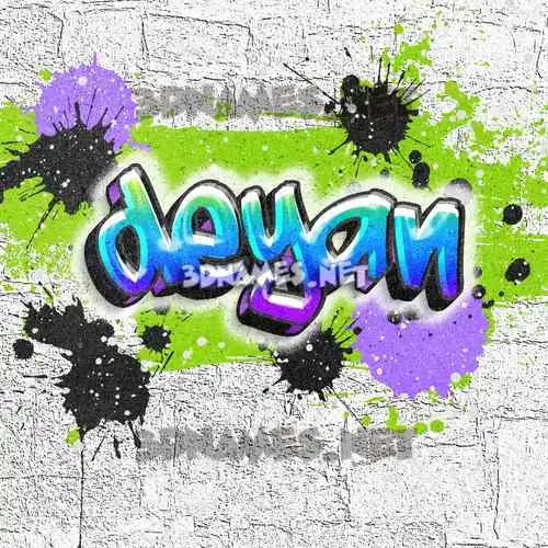 deyan in Graffiti Grunge style - 3D name wallpaper deyan in Graffiti Grunge style - 3D name wallpaper