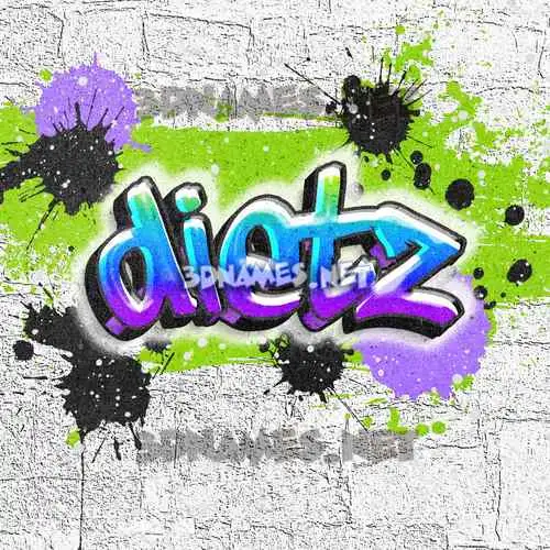 dietz in Graffiti Grunge style - 3D name wallpaper dietz in Graffiti Grunge style - 3D name wallpaper