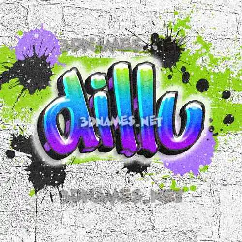 dillu in Graffiti Grunge style - 3D name wallpaper dillu in Graffiti Grunge style - 3D name wallpaper