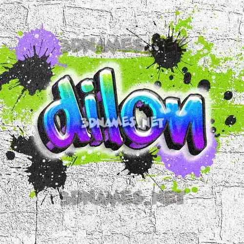 dilon in Graffiti Grunge style - 3D name wallpaper dilon in Graffiti Grunge style - 3D name wallpaper