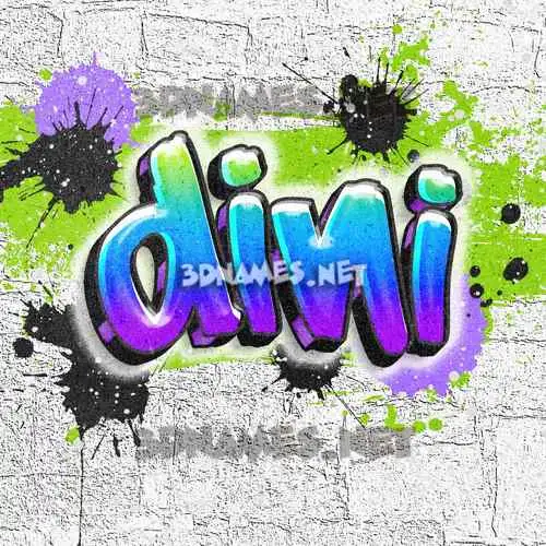 dini in Graffiti Grunge style - 3D name wallpaper dini in Graffiti Grunge style - 3D name wallpaper