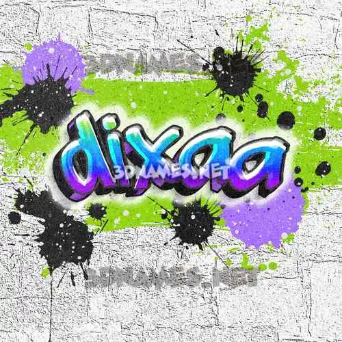 dixaa in Graffiti Grunge style - 3D name wallpaper dixaa in Graffiti Grunge style - 3D name wallpaper