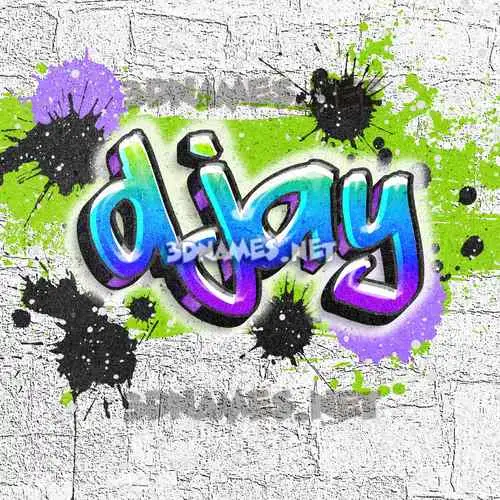 djay in Graffiti Grunge style - 3D name wallpaper djay in Graffiti Grunge style - 3D name wallpaper