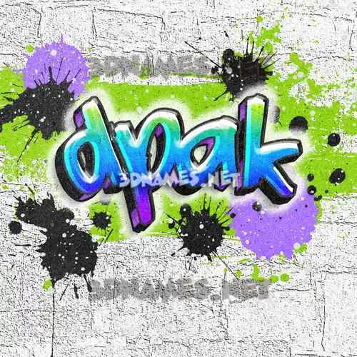 dpak in Graffiti Grunge style - 3D name wallpaper