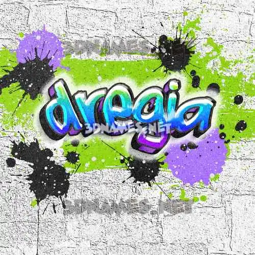 dregia in Graffiti Grunge style - 3D name wallpaper dregia in Graffiti Grunge style - 3D name wallpaper
