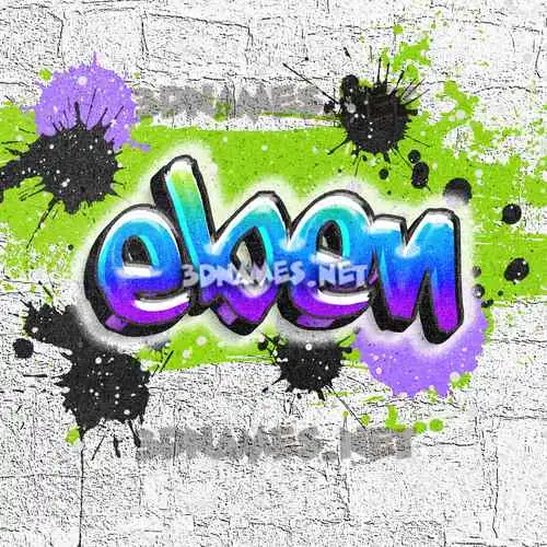 eben in Graffiti Grunge style - 3D name wallpaper eben in Graffiti Grunge style - 3D name wallpaper