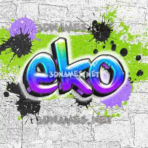 eko in Graffiti Grunge style - 3D name wallpaper eko in Graffiti Grunge style - 3D name wallpaper