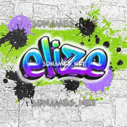 elize in Graffiti Grunge style - 3D name wallpaper elize in Graffiti Grunge style - 3D name wallpaper