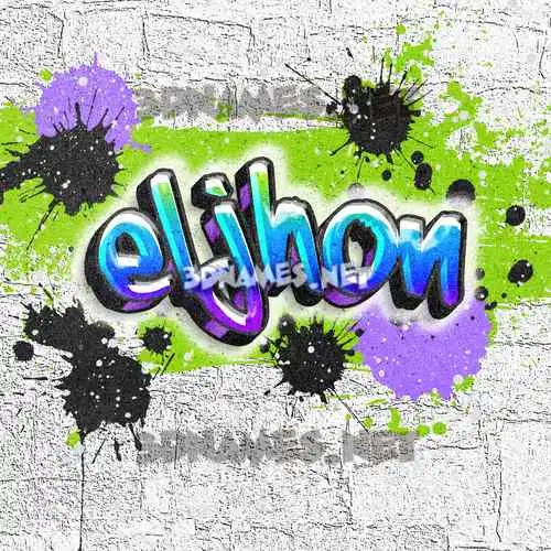 eljhon in Graffiti Grunge style - 3D name wallpaper eljhon in Graffiti Grunge style - 3D name wallpaper