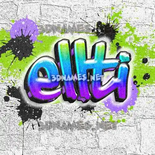 ellti in Graffiti Grunge style - 3D name wallpaper ellti in Graffiti Grunge style - 3D name wallpaper