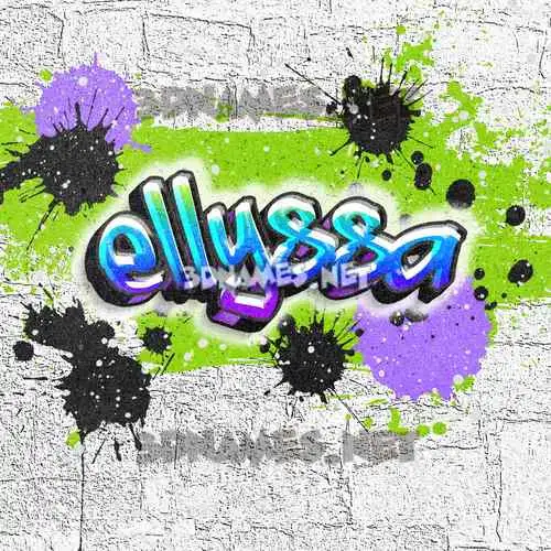 ellyssa in Graffiti Grunge style - 3D name wallpaper ellyssa in Graffiti Grunge style - 3D name wallpaper