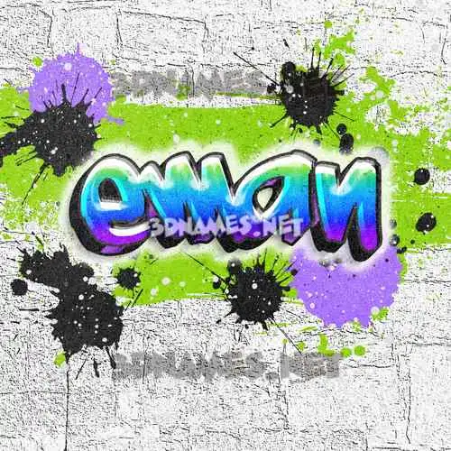 eman in Graffiti Grunge style - 3D name wallpaper