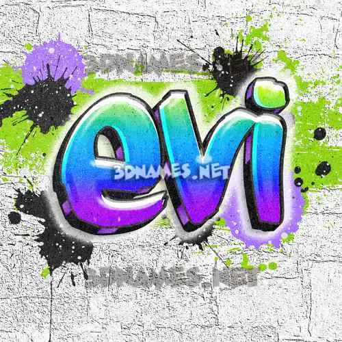evi in Graffiti Grunge style - 3D name wallpaper evi in Graffiti Grunge style - 3D name wallpaper