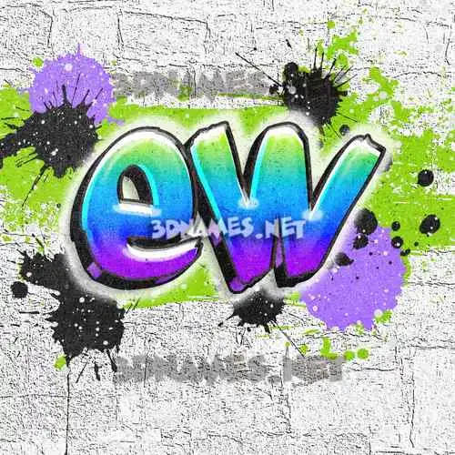 ew in Graffiti Grunge style - 3D name wallpaper ew in Graffiti Grunge style - 3D name wallpaper
