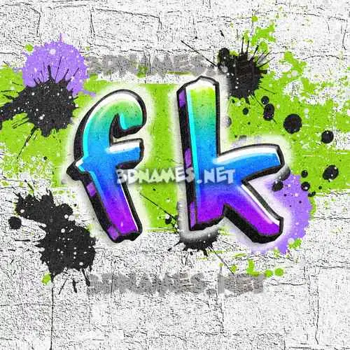 f k in Graffiti Grunge style - 3D name wallpaper f k in Graffiti Grunge style - 3D name wallpaper